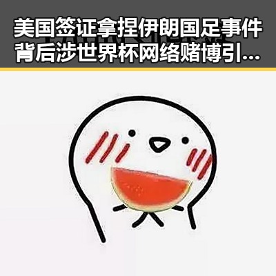 美国签证拿捏伊朗国足事件背后涉世界杯网络赌博引流的复杂角力