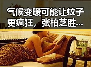 气候变暖可能让蚊子更疯狂，张柏芝胜诉揭示娱乐圈合约乱象的反差